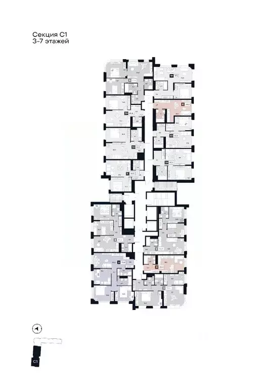 Студия Москва Лодочная ул., 27К2 (28.4 м) - Фото 1
