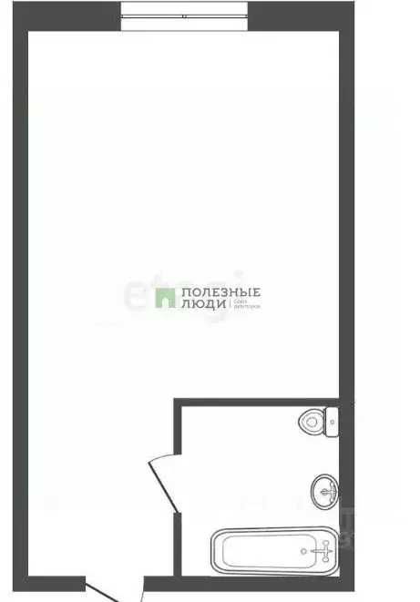 Студия Красноярский край, Красноярск ул. 52-й Квартал, 2 (19.1 м) - Фото 2