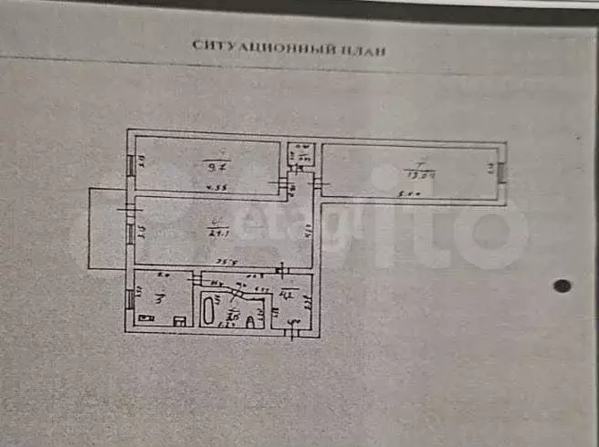 3-к. квартира, 56,2 м, 4/4 эт. - Фото 0