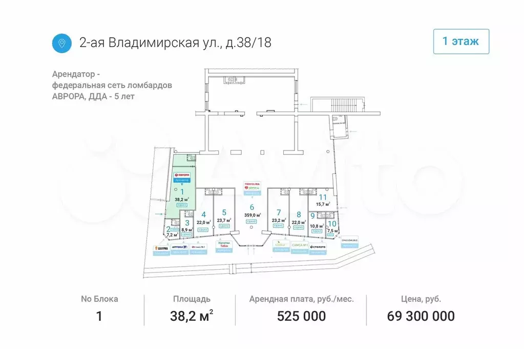 Продажа ломбарда - 38,2 м - Фото 0