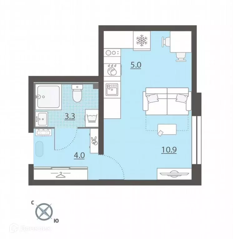 Продаётся квартира-студия, 23.2 м - Фото 0