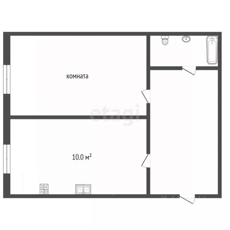 1-к кв. Саратовская область, Балашов Фабричная ул., 4 (42.2 м) - Фото 2