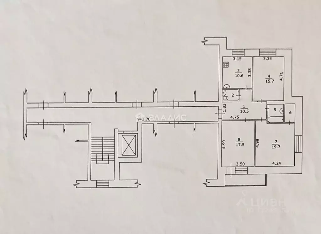 3-к кв. Пермский край, д. Кондратово ул. Садовое Кольцо, 16 (81.4 м) - Фото 2