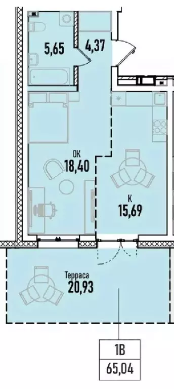 1-к кв. Иркутская область, Иркутск Донская ул., 5Г (65.04 м) - Фото 0