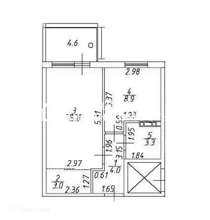 Продаётся 1-к квартира, 35 м - Фото 1