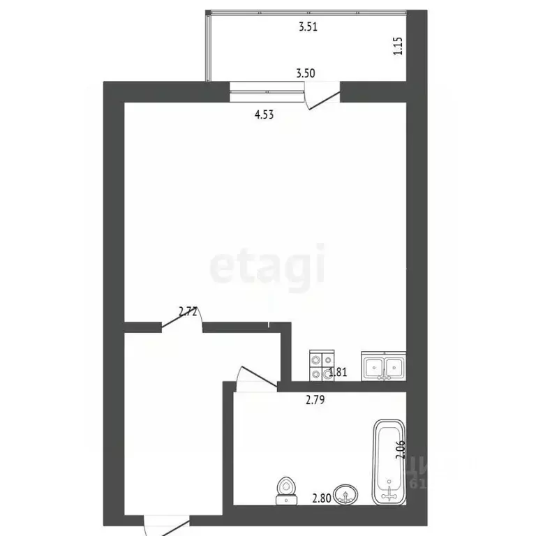 Студия Мордовия, Саранск ул. Победы, 22А (34.8 м) - Фото 2