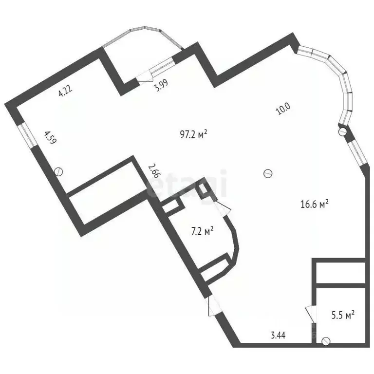 3-к кв. Москва Нежинская ул., 8К1 (126.5 м) - Фото 1