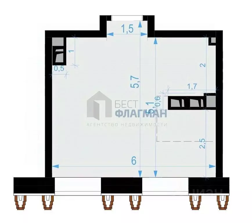 Помещение свободного назначения в Москва Выборгская ул., 18 (30 м) - Фото 2