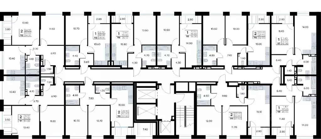 2-к кв. Приморский край, Владивосток ул. Нейбута, 135 (57.8 м) - Фото 2