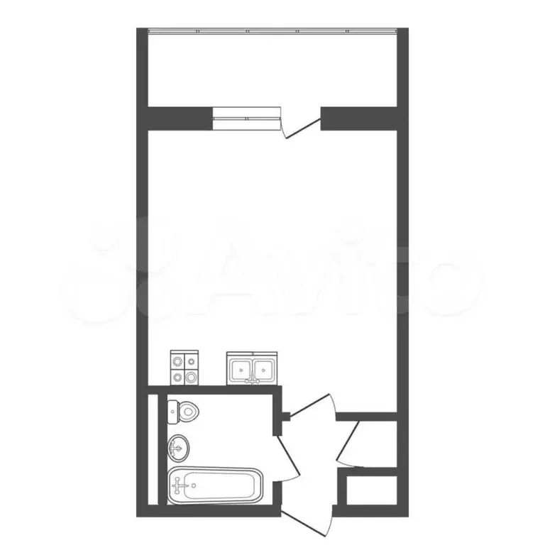 Квартира-студия, 20 м, 2/5 эт. - Фото 0