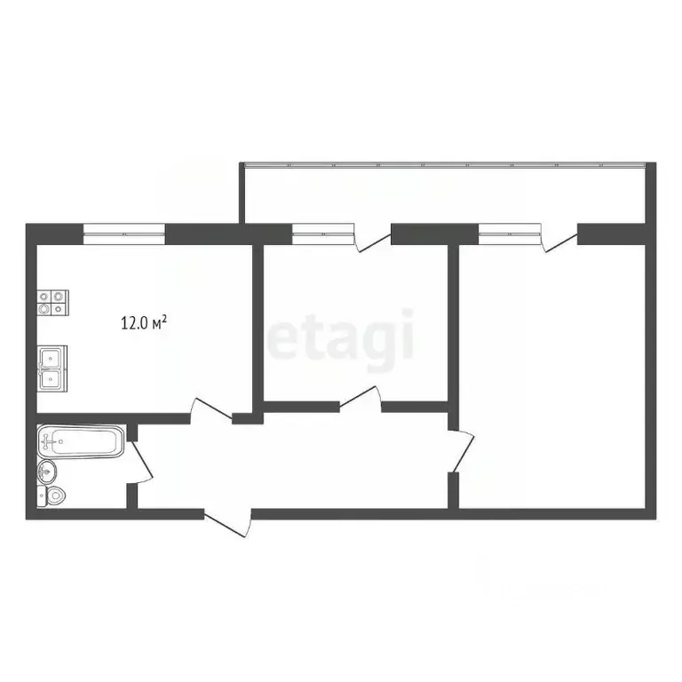 2-к кв. Ставропольский край, Железноводск ул. Косякина (80.0 м) - Фото 1