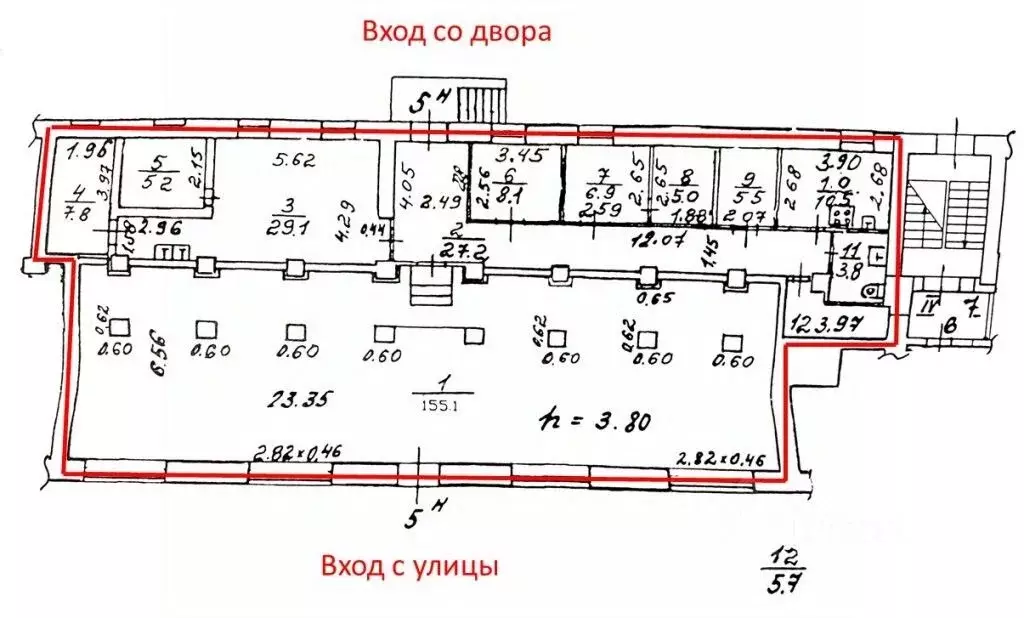 Помещение свободного назначения в Санкт-Петербург Среднеохтинский ... - Фото 2