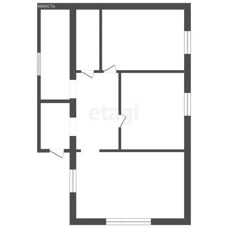 Дом в посёлок Красная Кудрявка, Советская улица (34.2 м) - Фото 1