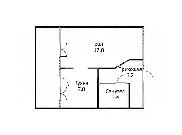 1-к кв. Ульяновская область, Ульяновск Камышинская ул., 54 (35.2 м) - Фото 2