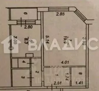 1-к кв. Московская область, Балашиха ул. Майкла Лунна, 8 (43.3 м) - Фото 1