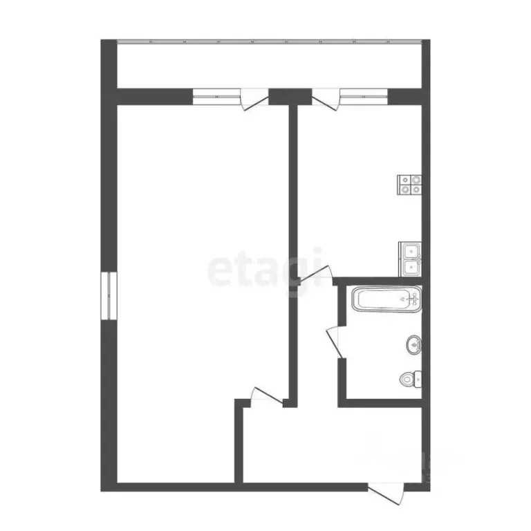 1-к кв. Тюменская область, Тюменский муниципальный округ, с. Созоново ... - Фото 1