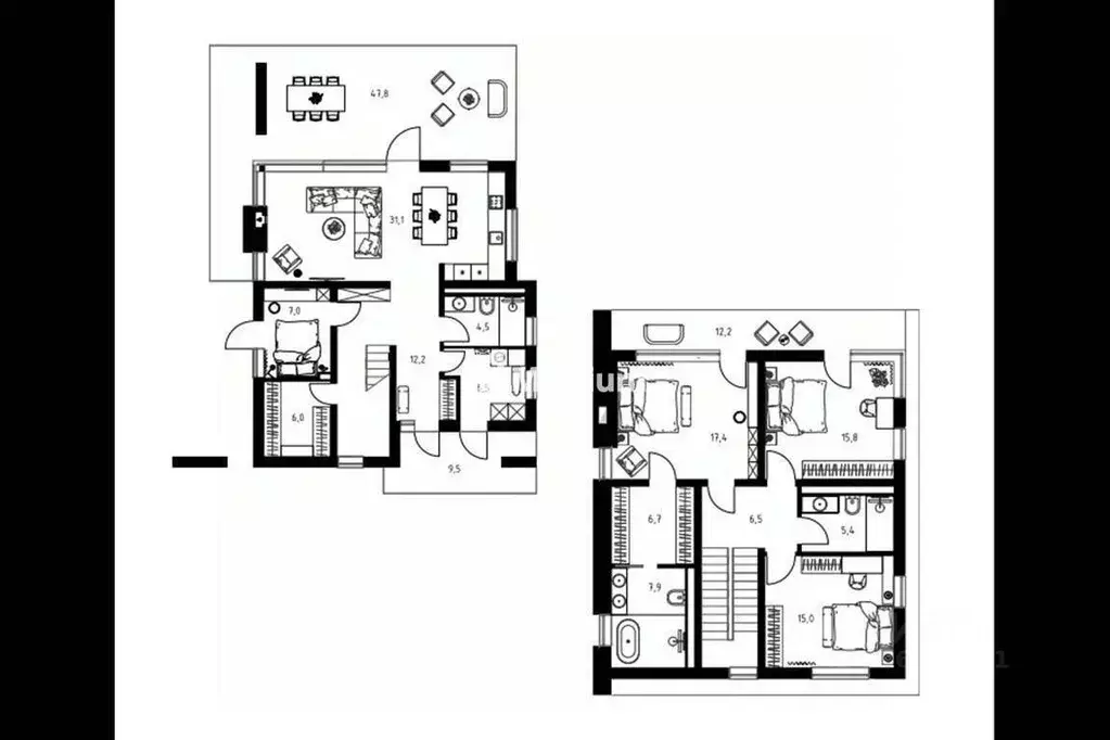 Коттедж в Тверская область, Калининский муниципальный округ, Порт Эмм ... - Фото 2