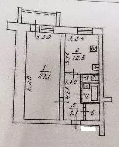 1-к кв. кировская область, киров северо-садовая ул, 19а (52.5 м) - Фото 1