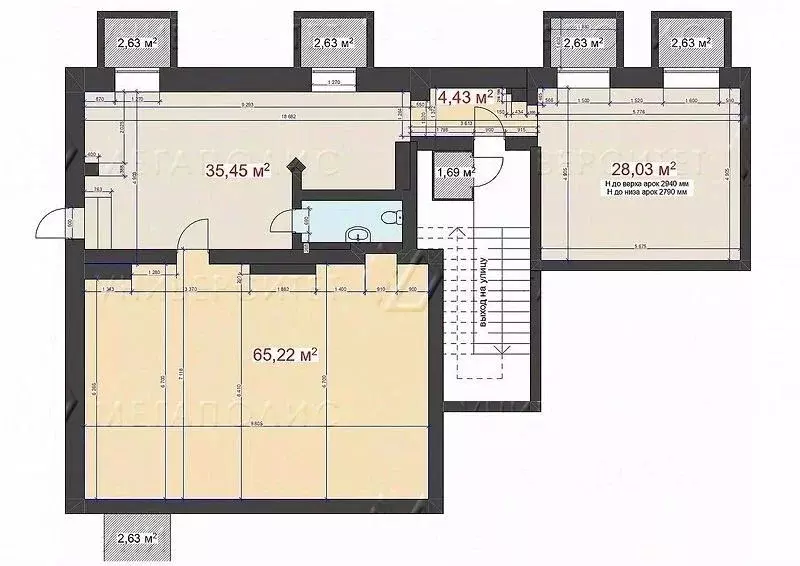 Торговая площадь в Москва Комсомольский просп., 3 (150 м) - Фото 1