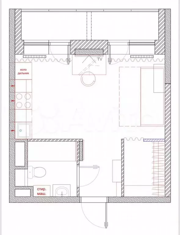 Квартира-студия, 25 м, 8/17 эт. - Фото 0