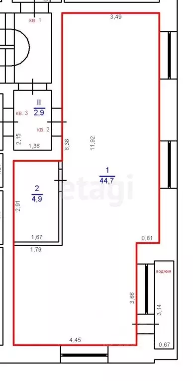 Студия Ульяновская область, Ульяновск пер. 2-й Брянский, 34 (49.6 м) - Фото 1