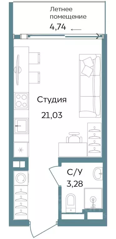 Студия Крым, Саки  (29.05 м) - Фото 1