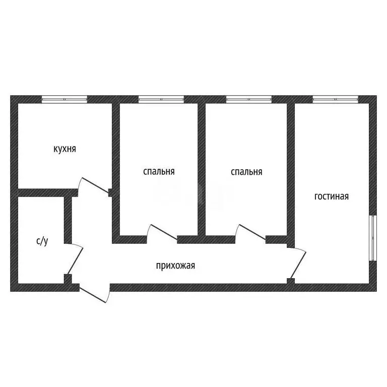 3-комнатная квартира: Арсеньев, улица Жуковского, 11 (61 м) - Фото 1