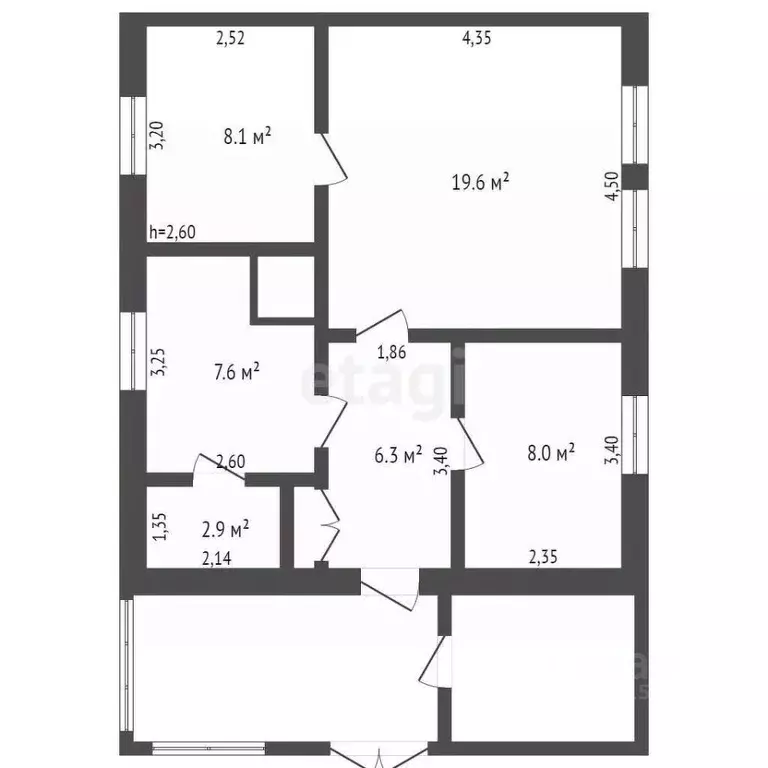 Дом в Кемеровская область, Белово Фабричная ул., 49 (53 м) - Фото 2