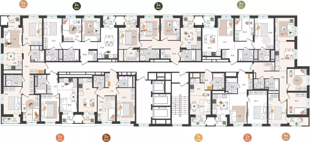 2-к кв. Пермский край, Пермь ул. Куфонина, 1 (46.0 м) - Фото 1