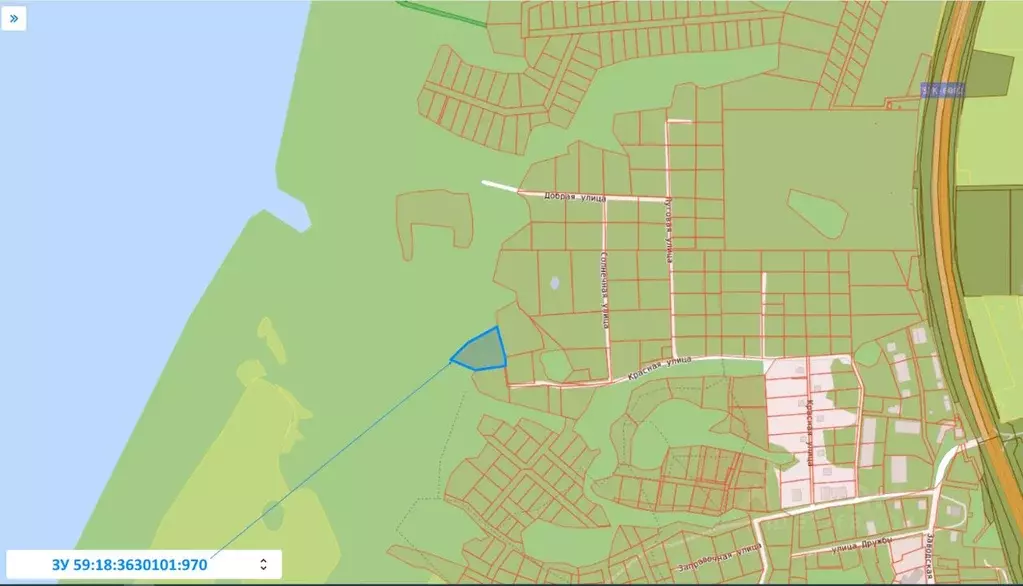 Участок в Пермский край, Добрянский муниципальный округ, д. Залесная  ... - Фото 0