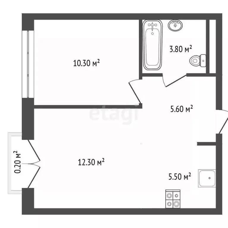1-к кв. Москва Большая Филевская ул., 3к3 (37.5 м) - Фото 2