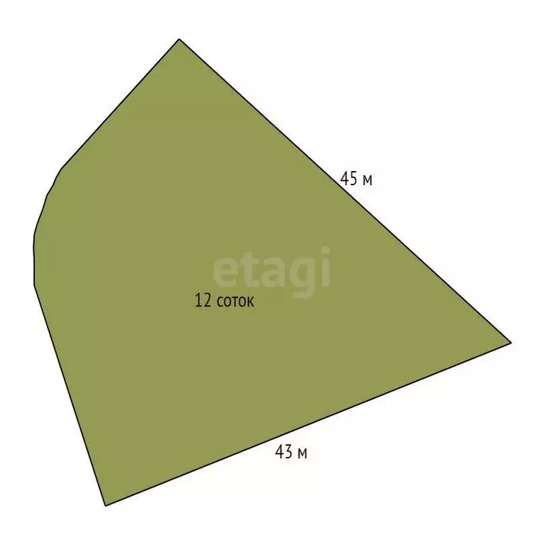 Участок в посёлок Увельский, Лазурная улица (12 м) - Фото 1