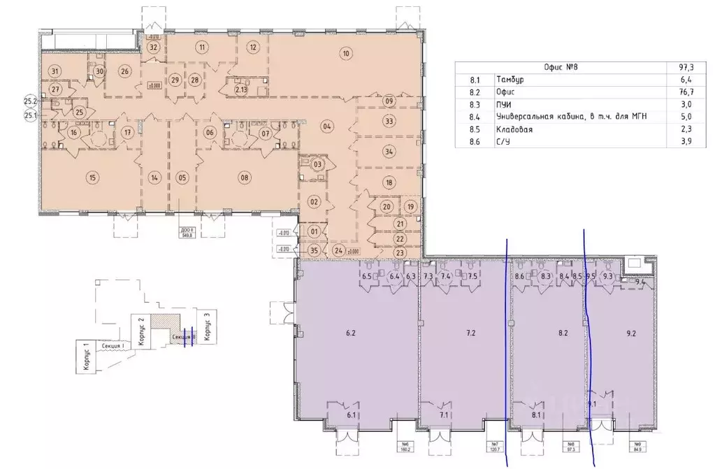 Помещение свободного назначения в Москва Эра жилой комплекс, 3 (97 м) - Фото 2