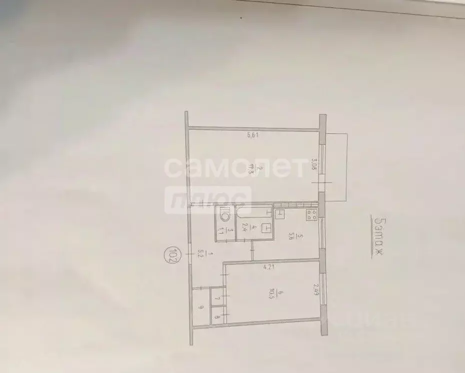 2-к кв. Крым, Керчь ул. Орджоникидзе, 110 (44.1 м) - Фото 2