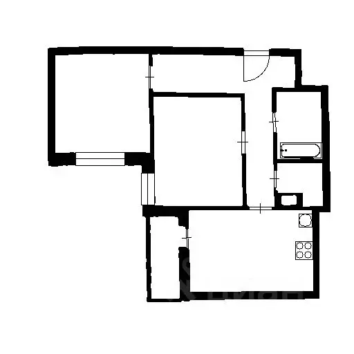 1-к кв. Москва Внуковское поселение, бул. Андрея Тарковского, 3 (43.0 ... - Фото 2