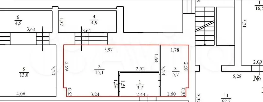 Квартира-студия, 25 м, 1/5 эт. - Фото 0