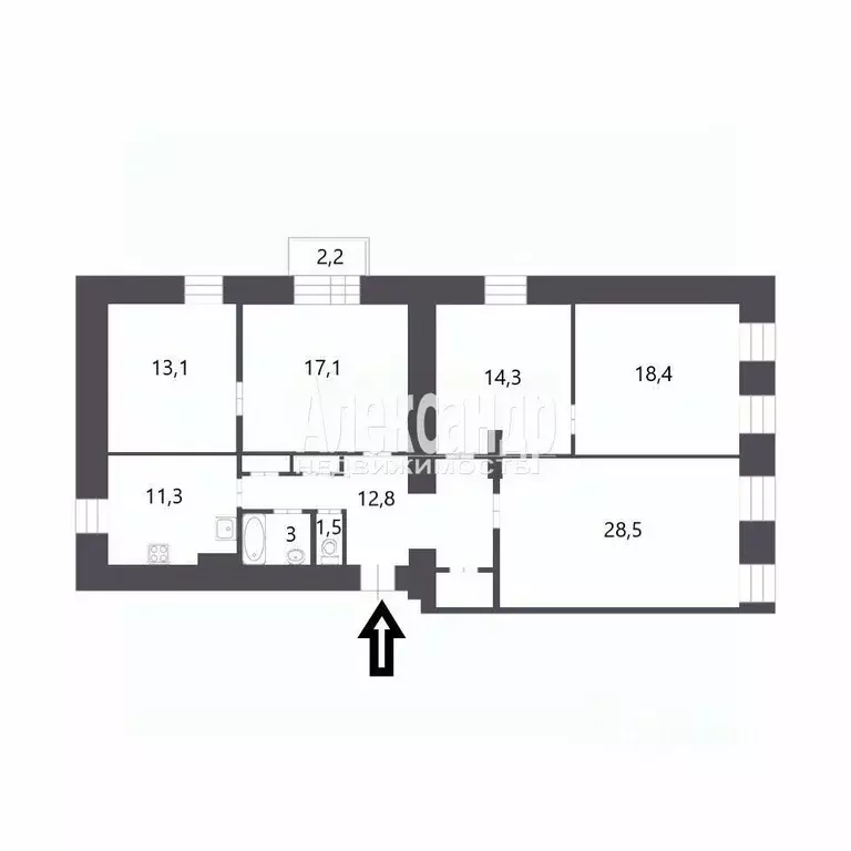 3-к кв. Санкт-Петербург Невский просп., 139 (123.2 м) - Фото 0