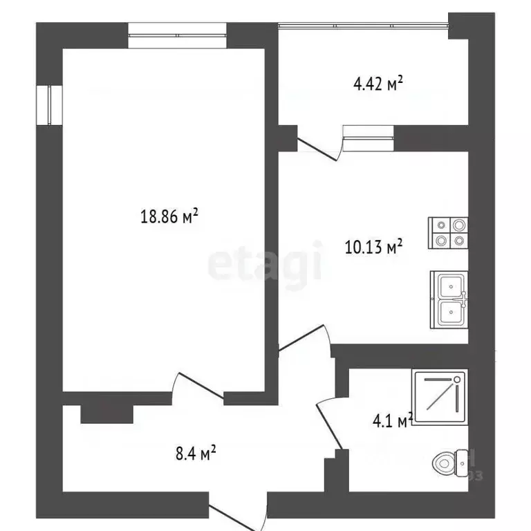 1-к кв. Краснодарский край, Геленджик городской округ, с. Дивноморское ... - Фото 2