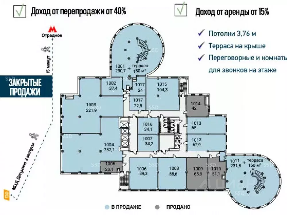 Офис в Москва Алтуфьевское ш., 35к1 (63 м) - Фото 2