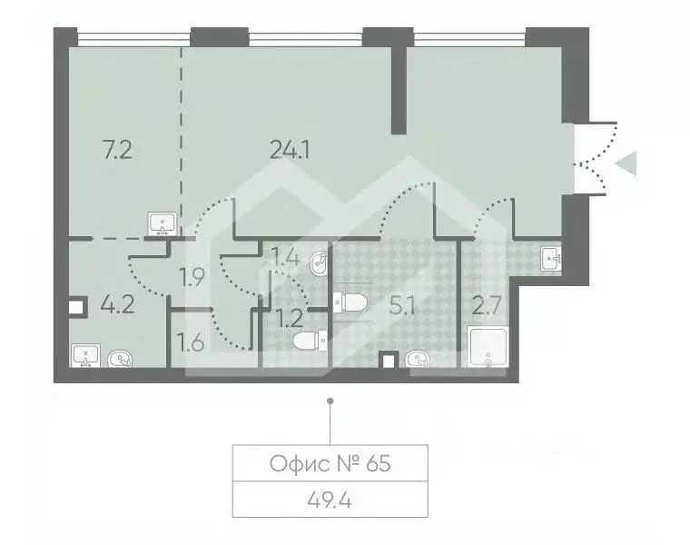 Помещение свободного назначения в Москва Производственная ул., 17 (49 ... - Фото 2