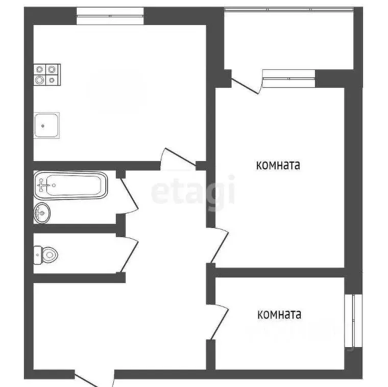 2-к кв. Москва Булатниковская ул., 4К1 (38.7 м) - Фото 1