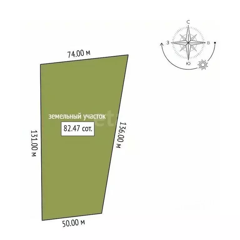 Участок в Амурская область, Благовещенский район, с. Чигири  (82.47 ... - Фото 2