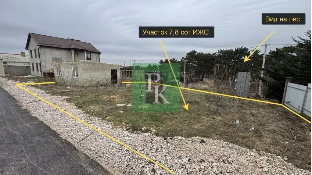 Участок в Севастополь ул. Ромашковая, 66 (7.8 сот.) - Фото 2