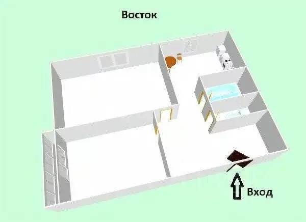 2-к кв. Сахалинская область, Анива ул. Ленина, 37 (43.5 м) - Фото 1