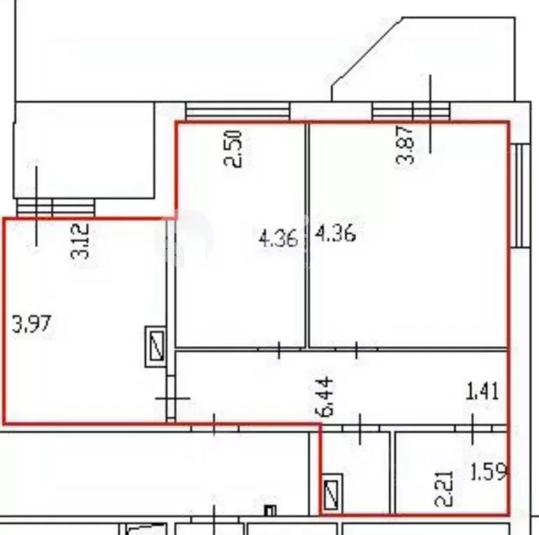 2-к кв. Ленинградская область, Гатчина Пушкинское ш., 13к5 (54.2 м) - Фото 1