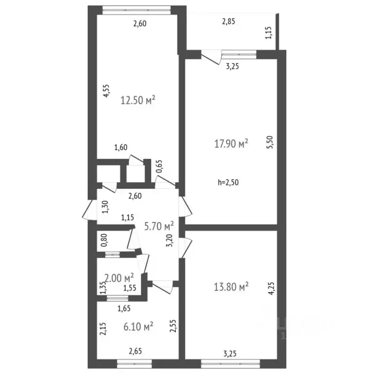 3-к кв. Краснодарский край, Ейск ул. Плеханова, 9/7 (59.9 м) - Фото 1