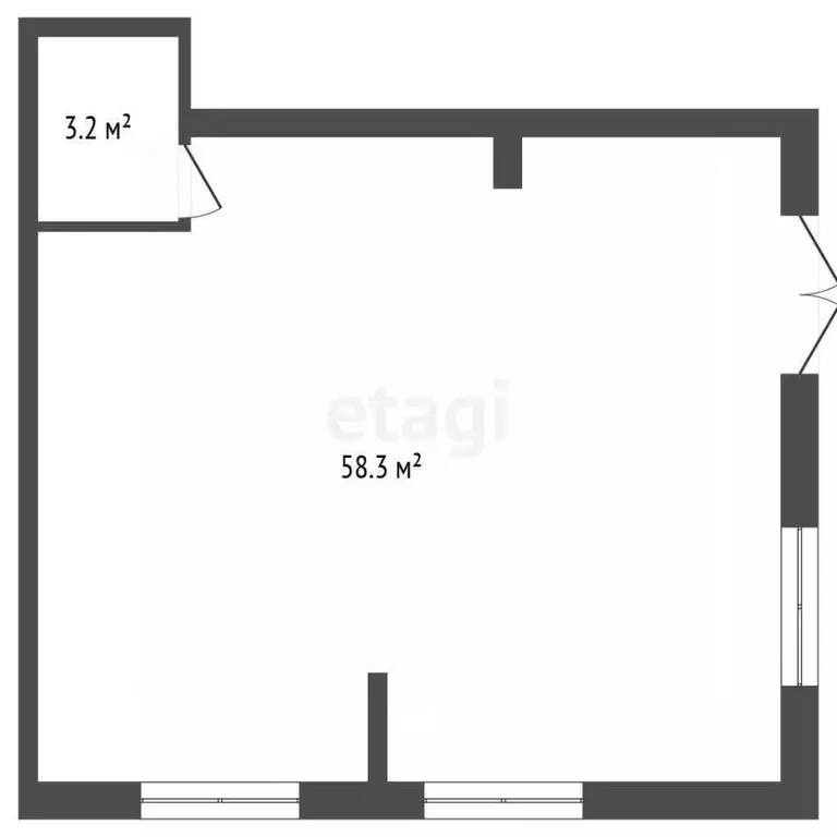 Торговая площадь в Ханты-Мансийский АО, Ханты-Мансийск Самаровская ... - Фото 2