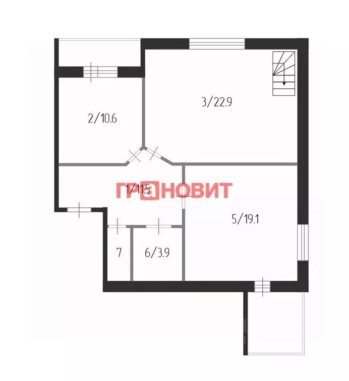 4-к кв. Новосибирская область, Новосибирский район, Краснообск рп, 5-й ... - Фото 1
