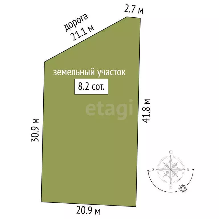 Участок в Орджоникидзе, СНТ Волна, улица 5-я Линия, Левая Сторона ... - Фото 1