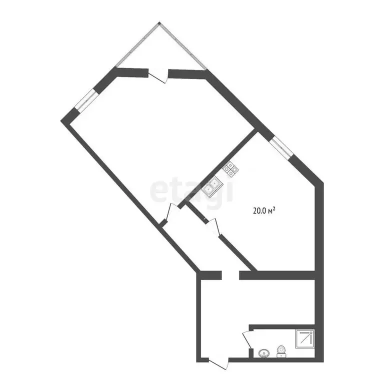 2-комнатная квартира: Тюмень, Миусская улица, 8 (71.7 м) - Фото 0